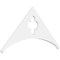 Ekena Millwork Pitch Turner Architectural Grade PVC Gable Pediment, 36"W x 18"H x 1"P (12/12) GPP036X018X100TUR - alternate 1